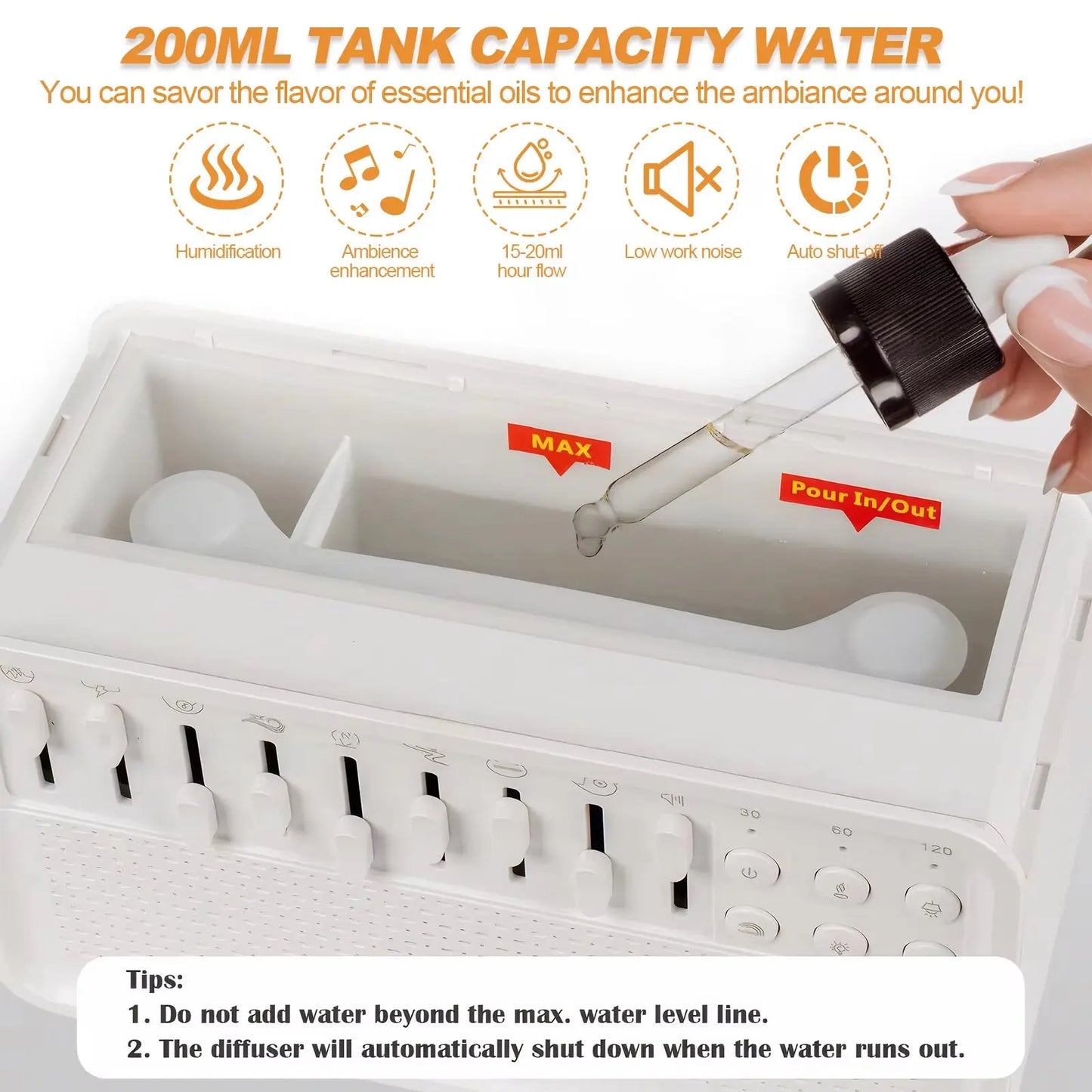 Sleeping Humidifier – 4-in-1 Sound, Light & Comfort Companion