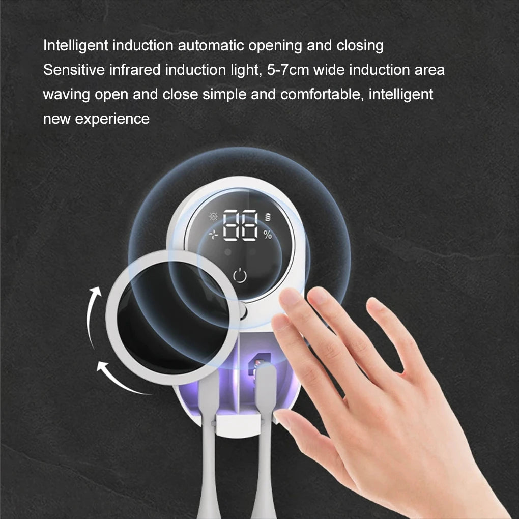 UVGuard Toothbrush Sanitizer & Holder – Smart UV Sterilization for Daily Hygiene