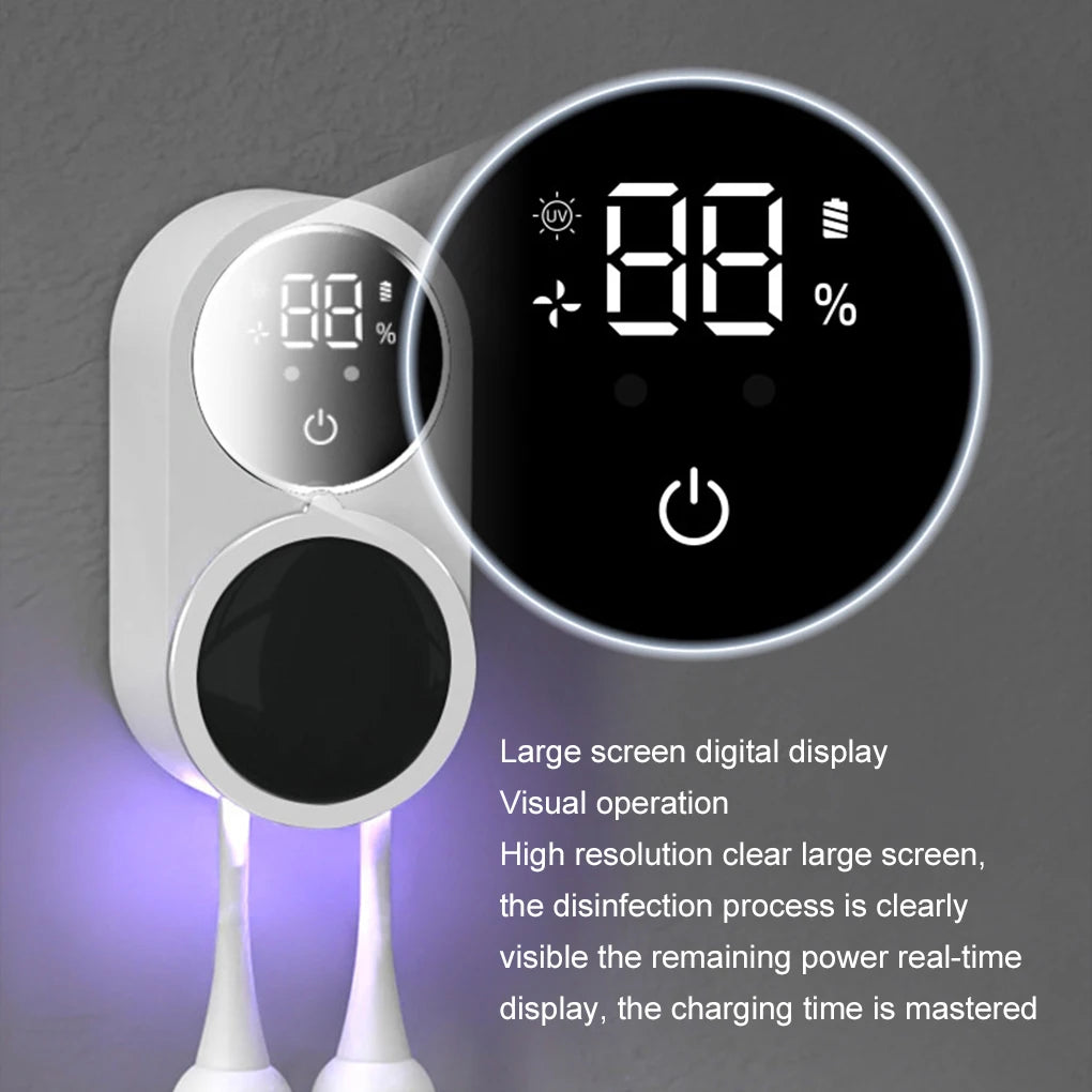 UVGuard Toothbrush Sanitizer & Holder – Smart UV Sterilization for Daily Hygiene