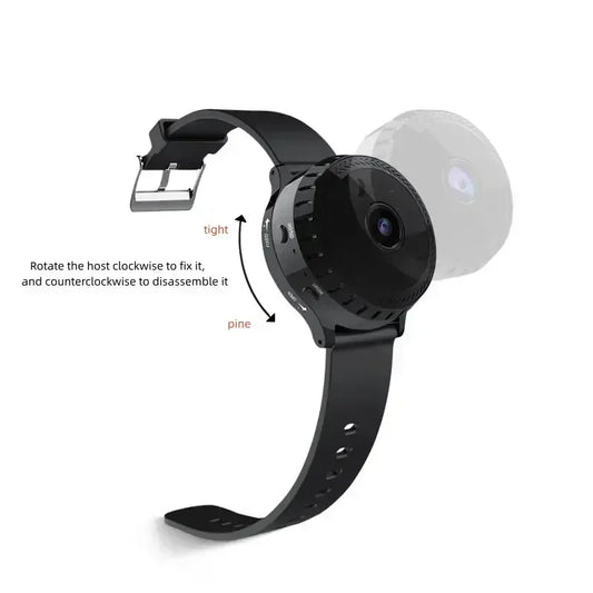 MiniGuard HD Security Camera with Night Vision and Motion Detection – Compact Nanny Cam & Pet Monitor