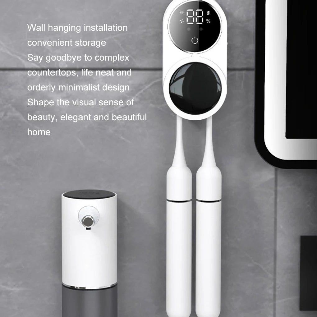 UVGuard Toothbrush Sanitizer & Holder – Smart UV Sterilization for Daily Hygiene