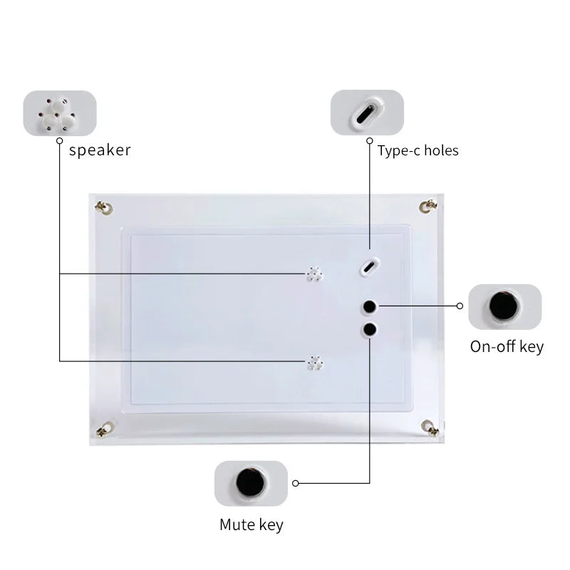 LumiFrame™ Acrylic Digital Photo Frame