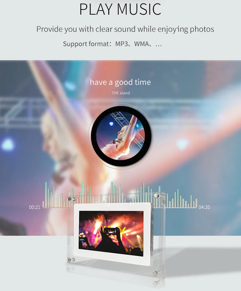 LumiFrame™ Acrylic Digital Photo Frame