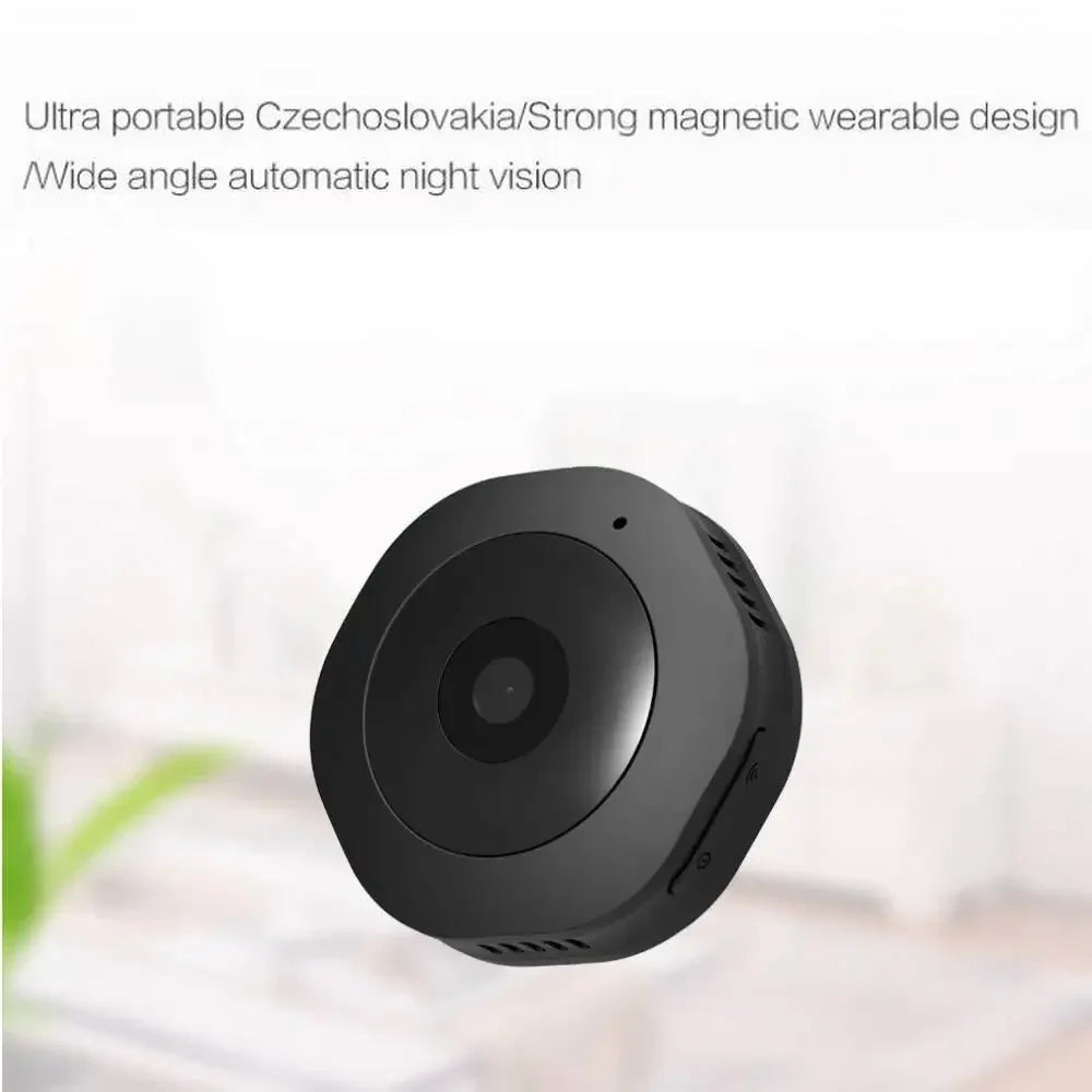 MiniGuard HD Security Camera with Night Vision and Motion Detection – Compact Nanny Cam & Pet Monitor