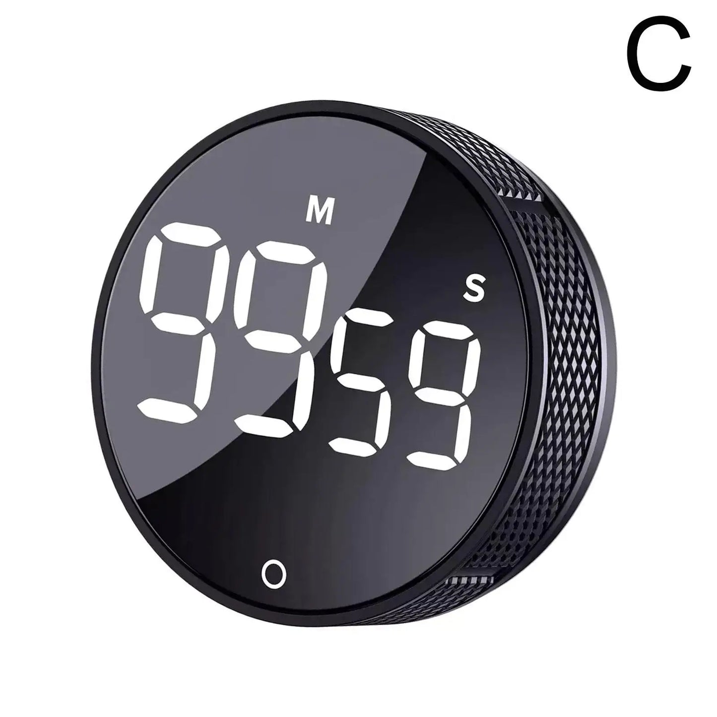 Magnetic Digital Timer (Black / Silver)