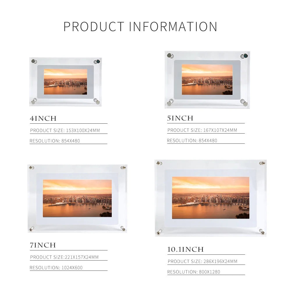 LumiFrame™ Acrylic Digital Photo Frame