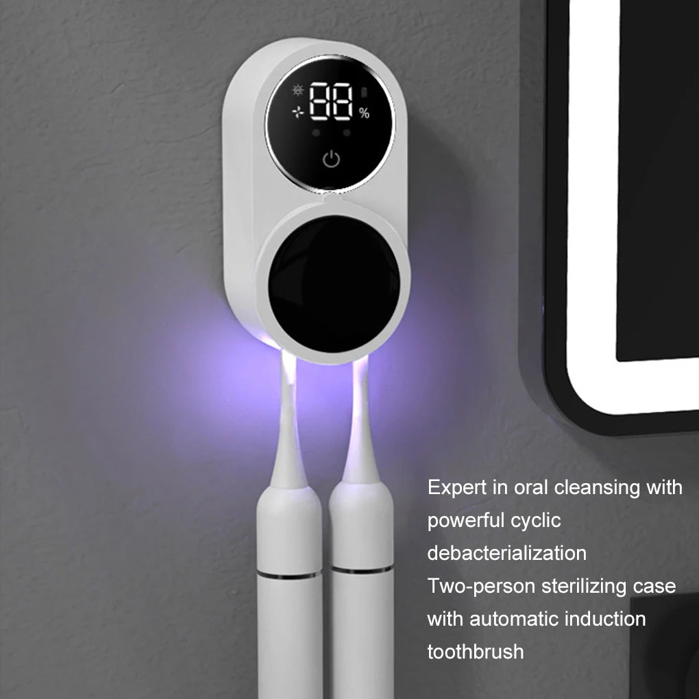 UVGuard Toothbrush Sanitizer & Holder – Smart UV Sterilization for Daily Hygiene