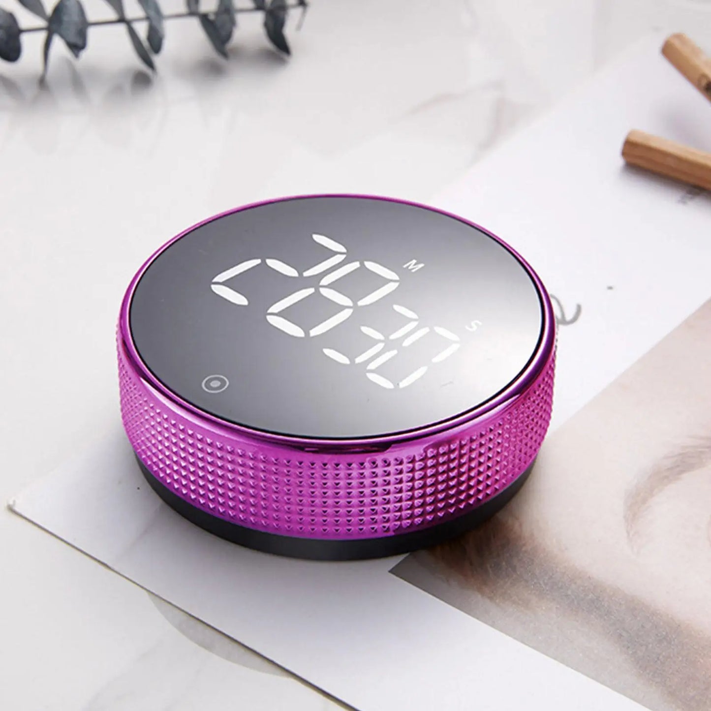 Magnetic Digital Timer (Black / Silver)