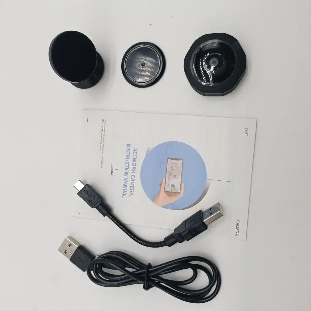 MiniGuard HD Security Camera with Night Vision and Motion Detection – Compact Nanny Cam & Pet Monitor