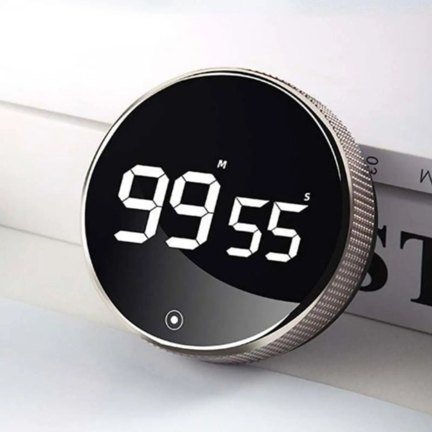 Magnetic Digital Timer (Black / Silver)